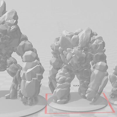 Earth Elementals Small Medium Large Huge 28mm Scale
