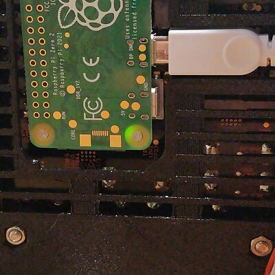 Einsy Base for Raspberry Pi Zero 2 W with cutout for a USB OTG cable