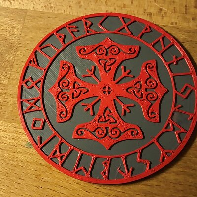 Coaster Celtic Rune Compass