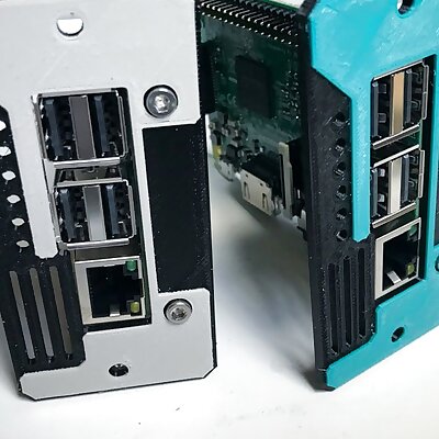 Rack Mount Adapter for Raspi 2 and 3 for modular 19 2U system