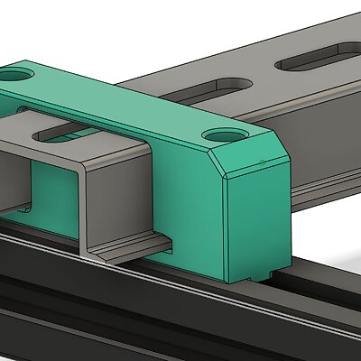 Din 35x15 mount on 2020 extrusion T or V slot reversed