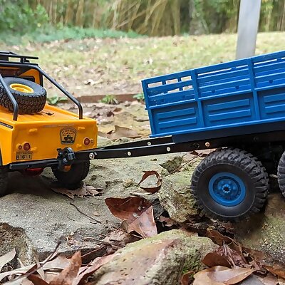 RC trailer hitch for RC rock crawler