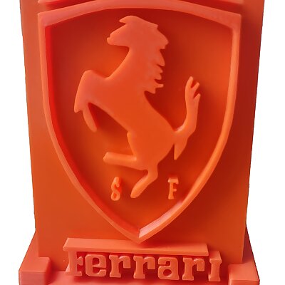 Ferrari logo with holder
