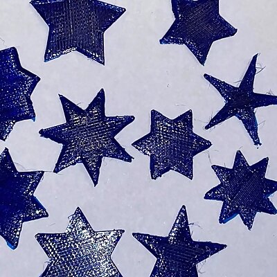 Star set regular 58 pointed stars