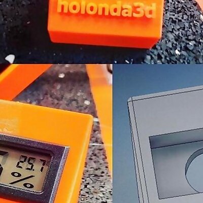 Stand for a AliExpress humidity sensor  hygrometer display with and without marking holonda3d