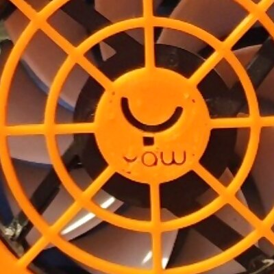 80mm Round Fan Grille With Yawvr Logo