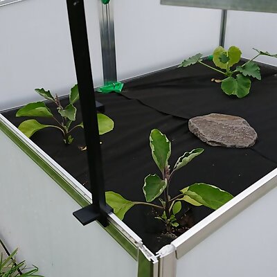 Gutta cold frame ventilation holder