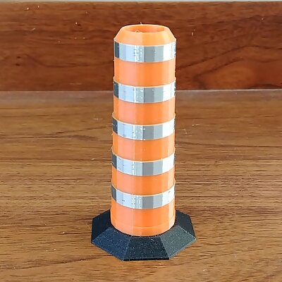 Montreal orange traffic  construction cone pen holder