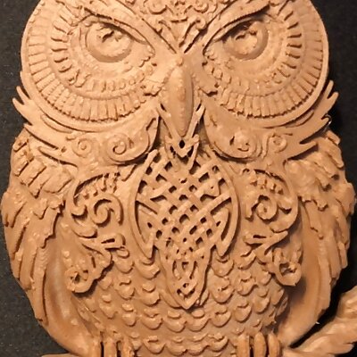 Owl with wall mount
