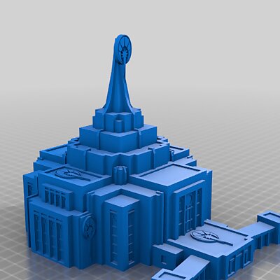SciFi Building  Unity City  Space Mystic Temple  6mm