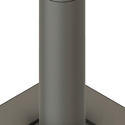 Base and LED mount for 18cm Voronoi lamp