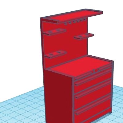 Tool table and shelf  scale models for diorama 114 116 112110