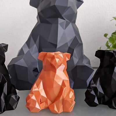 Chilling Low Poly Bear no supports needed