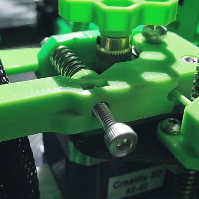 Adjustable onepiece extended rounded extruder lever