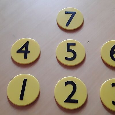 DIXIT Number Coins