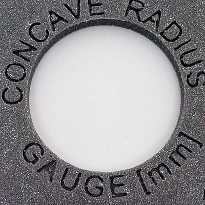 Concave radius gauge
