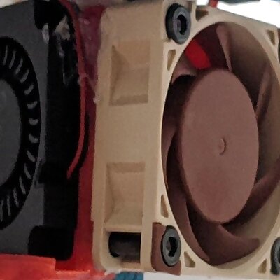 E3D 40mm fan with integrated 4010 part cooling fan