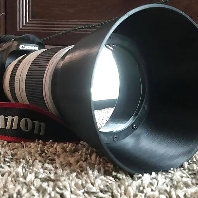 Solar Filter Lens Hood V2 for Canon 100400mm 77mm diameter Astrophotography