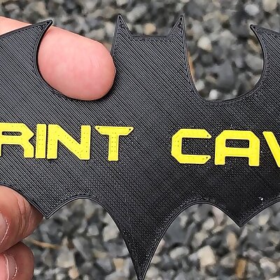 Print cave sign