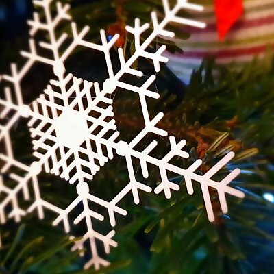 Snowflake Christmas tree decoration
