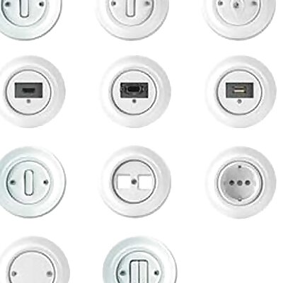 Outlet covers compatible with ABB Decento