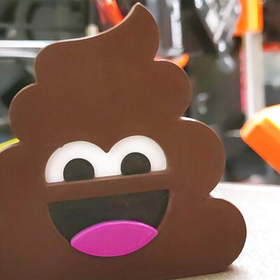The Pile of Poo emoji 3d badge