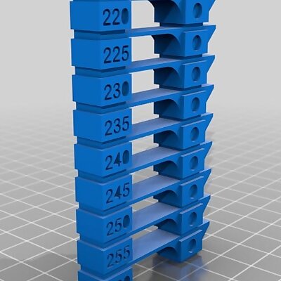 PETG Temp Tower for CURA 220260 degrees