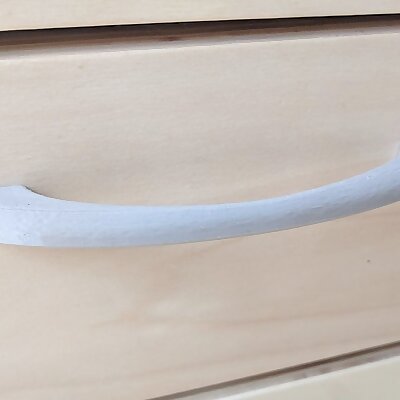 Elegant drawer handle Parametric Freecad