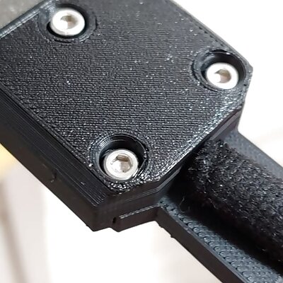 Prusa MK3 Heatbed Cable cover clip with tail