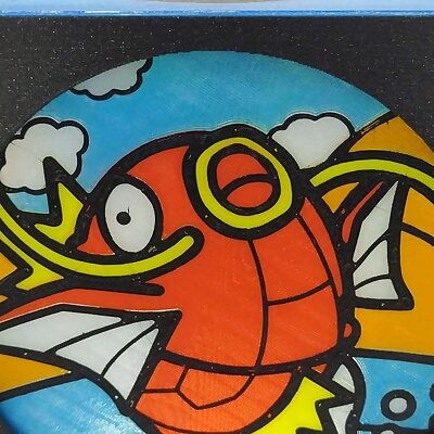 Magikarp Plate for Stained Glass Like Lamp