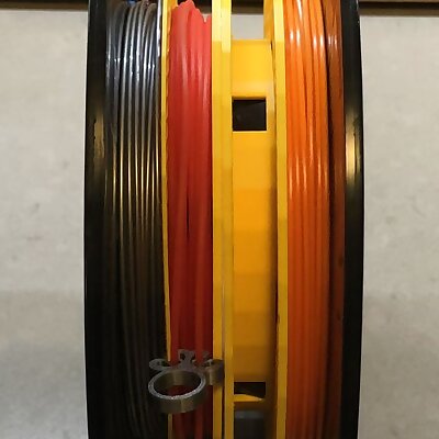 Leftover filament spool