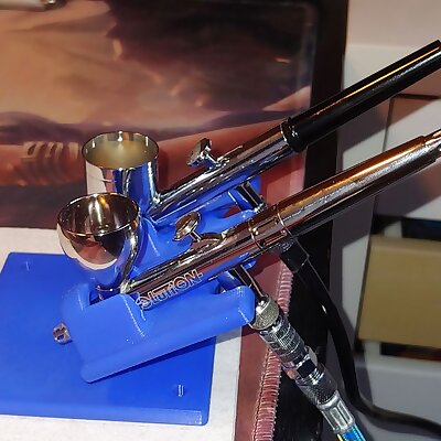 SUPPORT DOUBLE AÉROGRAPHE Holder for two airbrushes