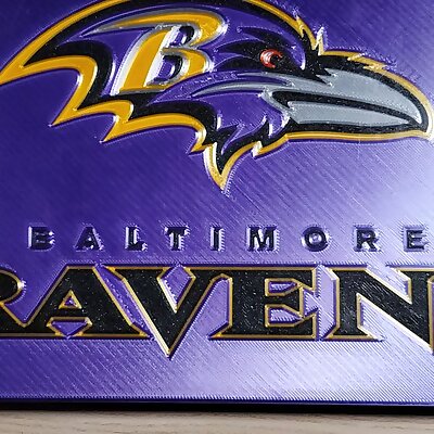 Baltimore Ravens Wall Art  Multicolor