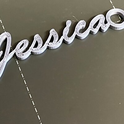 Jessica Christmas Gift Name Tag