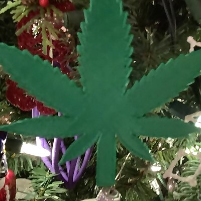 Cannabis leaf decoration