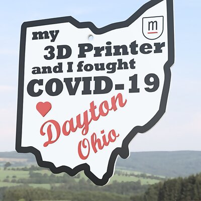Dayton 3D Printing PPE Commemorative Plaque MMU version available