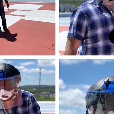 The Bowshock Alpha Flight Helmet NVGMounted 3D Printed Face Shield