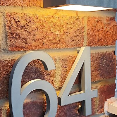 Contemporary Standoff House Numbers