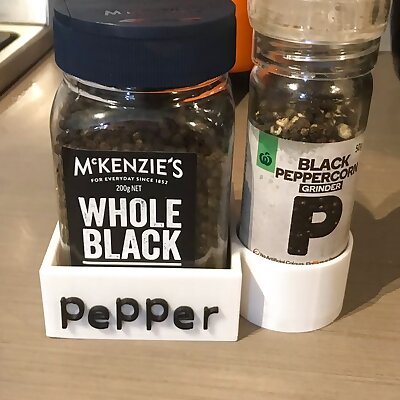 pepper grinder and tub holder