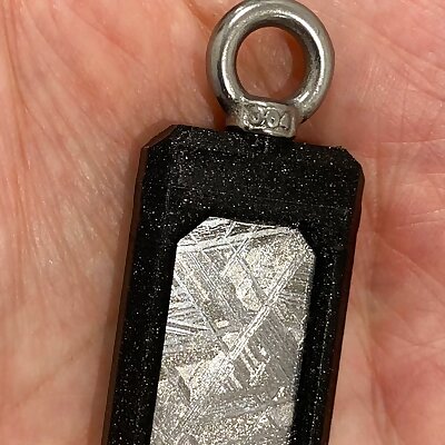 Keychain for a piece of a meteor