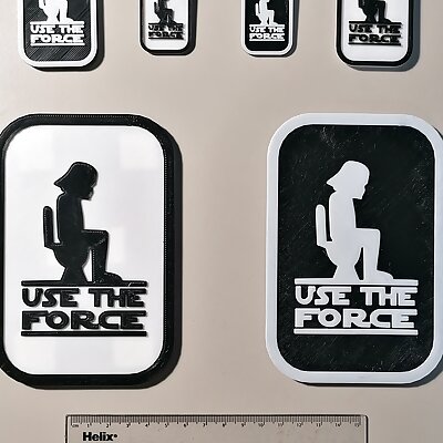 Use the Force Wall Sign and Keyring