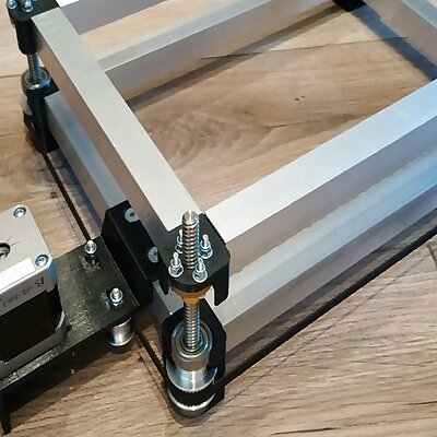 Adjustable bed for K40 on a budget Fusion file added!