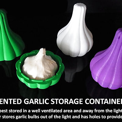 Vented Garlic Storage Container