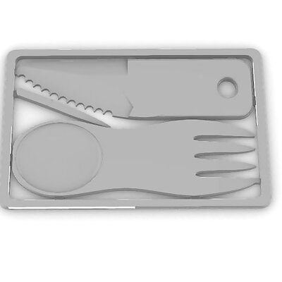Couverts  Credit card knife  fork