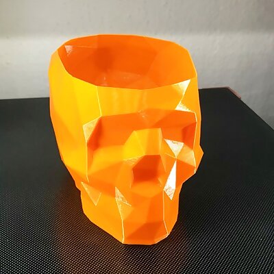 Low Poly Skull Vase Mode fixed nose