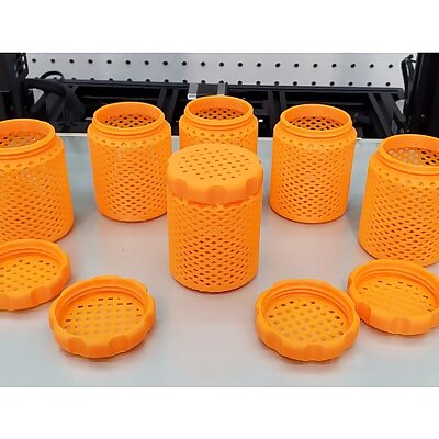 Better Knurled Cap Better Cap Threads  Thinner Walled Silica Gel Container