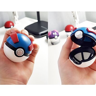Great ball  Pokeball with magnetic clasp