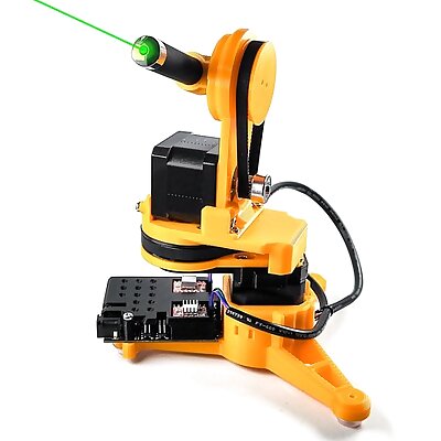 Laser pointer robot Remotelly controlled  Arduino  Python control APP  EXTRAS