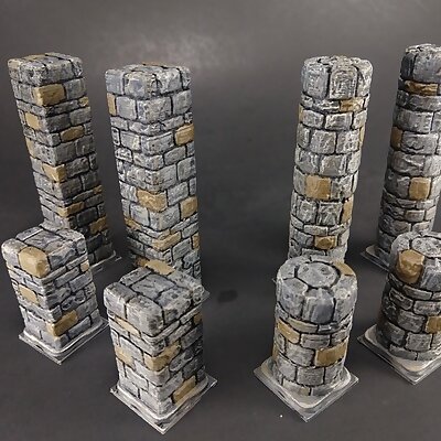 OpenForge 20 Dungeon Stone Full Pillars