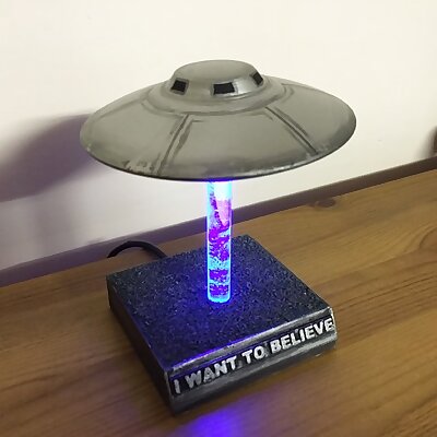 USB powered LED UFO Desk Display Light  I Want To Believe